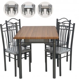 طقم طاولة طعام مع 4 كراسي