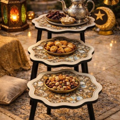 طقم سكملات ٣ قطع  بأشكال متعددة 