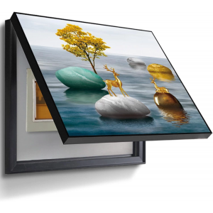 برواز لعلبة الكهرباء قابل للفتح برسومات مميزة وبمقاس 40*50 سم