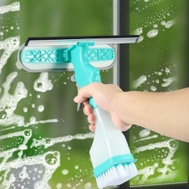 ممسحة زجاج مع بخاخ وقشاطة وفرشاة تنظيف 4*1 ممسحة زجاج مع بخاخ وقشاطة وفرشاة تنظيف 4*1