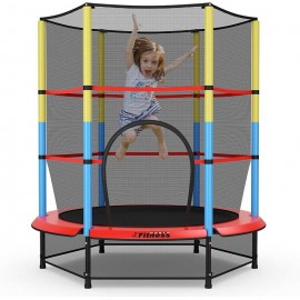 ترامبولين للاطفال مع شبك حماية حجم كبير