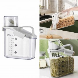 علب تنظيم البقوليات سعة 1000 مل مع كوب معياري	