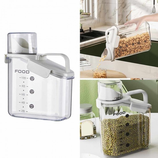 علب تنظيم البقوليات سعة 1000 مل مع كوب معياري	