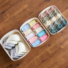 منظم بلاستيكي للملابس الداخلية مكون من 3 قطع  منظم بلاستيكي للملابس الداخلية مكون من 3 قطع