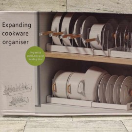 منظم اواني المطبخ قابل للتمدد منظم اواني المطبخ قابل للتمدد