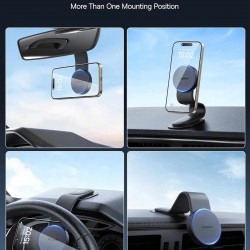 حامل هاتف مغناطيسي للسيارة يمكن تثبيته بأكثر من طريقة