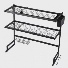 ستاند جلي عملاق لتنظيم كافة أدوات المطبخ مكون من طبقتين ستاند جلي عملاق لتنظيم كافة أدوات المطبخ مكون من طبقتين