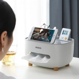 منظم مكتبي مع مكان مخصص للمحارم وستاند للهاتف