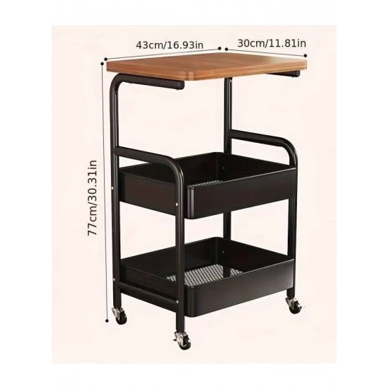 طاولة جانبية بعجلات متحركة 