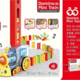 قطار الدومينو يعمل بالبطاريات مكون من 60 قطعه me-118    