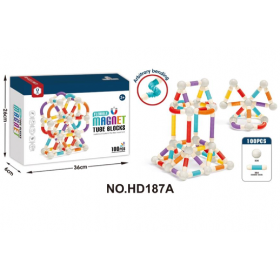 ليجو مغناطيسي مكون من 100 قطع me-116