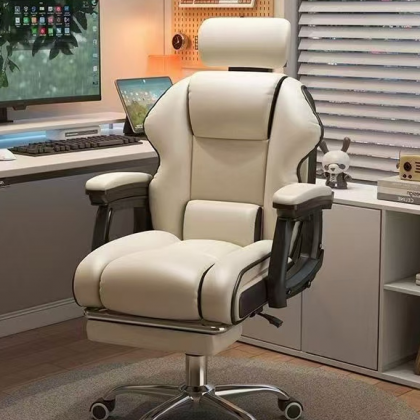 كرسي مكتب فاخر باللون الأبيض ha-53