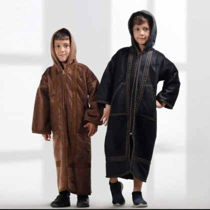 فروة ولادي من عمر سنة ل 10سنوات مع طاقية و جيب