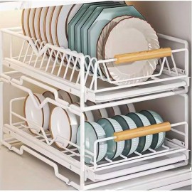 مشك صحون سحاب مكون من طبقتين يوضع فوق المجلى