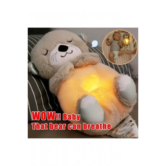 لعبة الدب النائم الذي يتنفس مع اضاءة وصوت