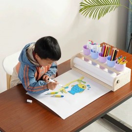 رول رسم مع قاعدة خشبية و4 علب لوضع التلاوين bd-50-51-52 رول رسم مع قاعدة خشبية و4 علب لوضع التلاوين bd-50-51-52