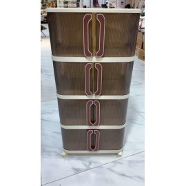 خزانة منزلية بدفات سحاب 4 طبقات 