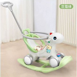 عربة أطفال على شكل غزال مع عجلات يمكن تحويلها لهزاز 2*1(681)