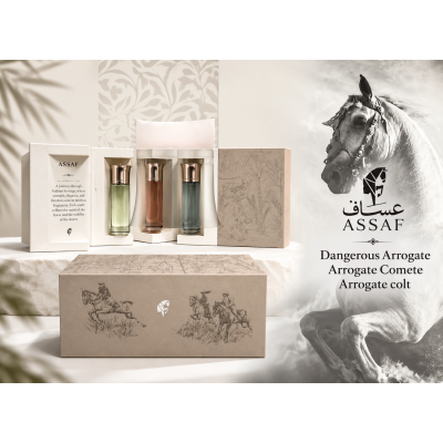 مجموعة عطور أروقيت (Arrogate) الفاخرة من علامة عساف (ASSAF) مجموعة عطور أروقيت (Arrogate) الفاخرة من علامة عساف (ASSAF)