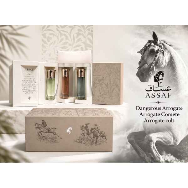 مجموعة عطور أروقيت (Arrogate) الفاخرة من علامة عساف (ASSAF) مجموعة عطور أروقيت (Arrogate) الفاخرة من علامة عساف (ASSAF)