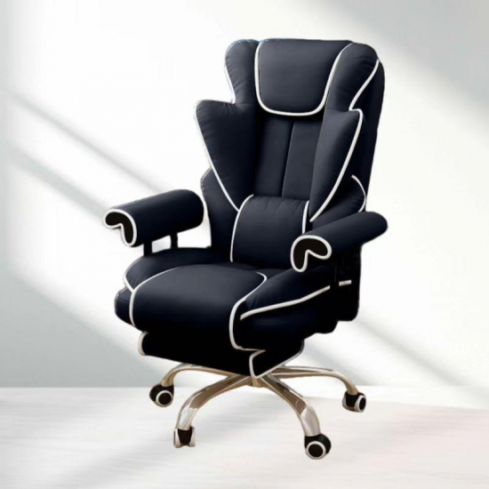 كرسي المدير الفاخر باللون الأسود ha-57
