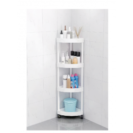 رفوف حمام مصنوعه من البلاستيك مكونه من 4 طبفات bd-25