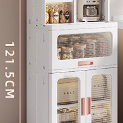 خزانة مطبخ بلاستيكية مكونة من دفتين وباب قلاب h-2