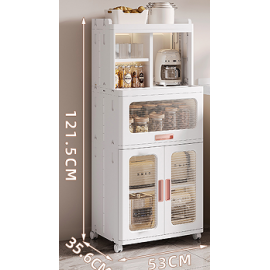 خزانة مطبخ بلاستيكية مكونة من دفتين وباب قلاب h-2