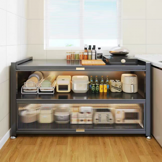 خزانة مطبخ معدنيه مكونة من دفتين سحاب IH-48