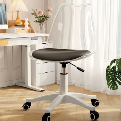 كرسي اكريليك شفاف بمقعد رمادي od-84