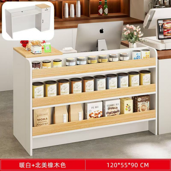 طاولة مع ارفف بالواجهه md-110