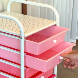 وحدة جوارير مكونة من 10 جوارير باللون الزهري ih-10