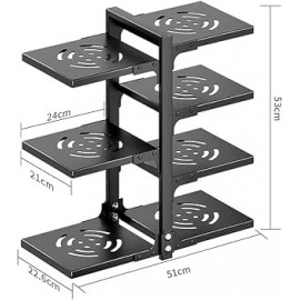منظم طناجر معدني مكون من 5 طبقات