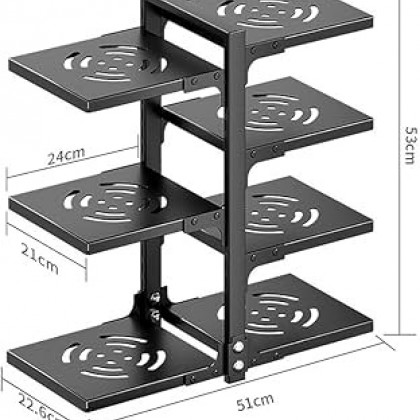 منظم طناجر معدني مكون من 5 طبقات