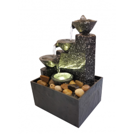 نافورة تعمل بالشحن مع اضاءة IH-64