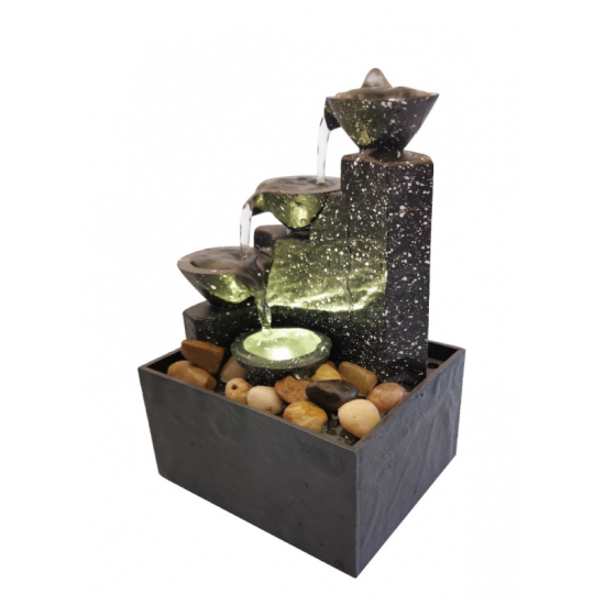 نافورة تعمل بالشحن مع اضاءة IH-64