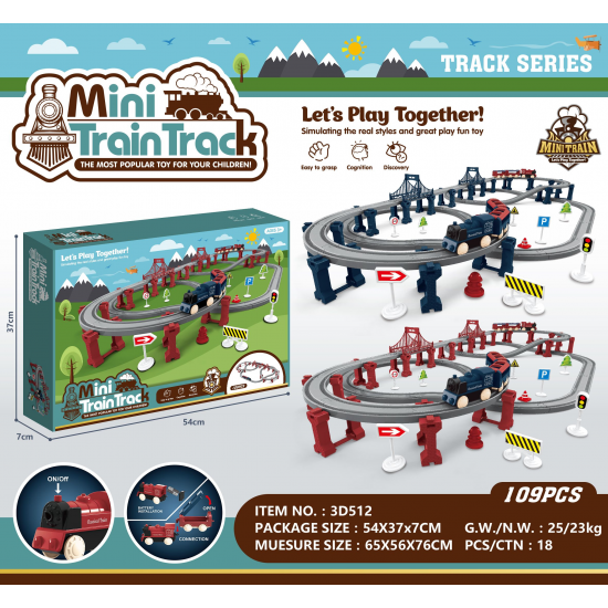 لعبة القطار السريع المكون من 109 قطع me-123