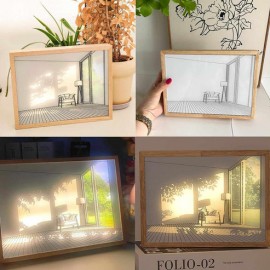 البرواز السحري برسومات 3D مضيئة  البرواز السحري برسومات 3D مضيئة