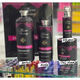 البكج الهندي للعناية بالشعر مكون من 4 قطع