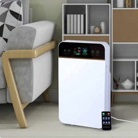 جهاز تنقية الهواء المنزلي مع شاشة تعمل باللمس وريموت للتحكم عن بعد بقوة 45 واط