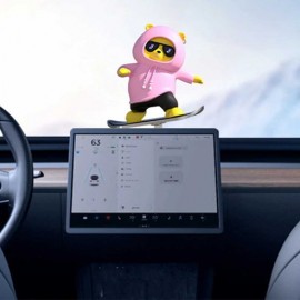 اكسسوار سيارة على شكل دب مع زلاجة  اكسسوار سيارة على شكل دب مع زلاجة