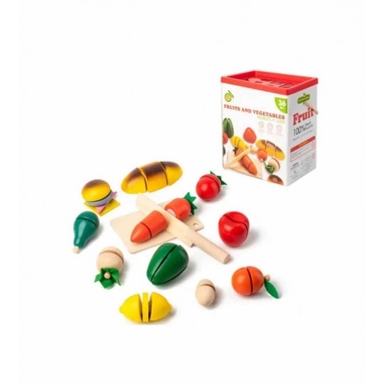لعبة تقطيع الفواكه للأطفال تحتوي على 36 قطعة