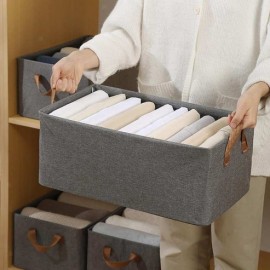 منظم قماشي للملابس والقطع الصغيرة باللون السكني منظم قماشي للملابس والقطع الصغيرة باللون السكني