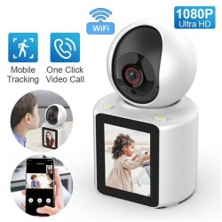 كاميرا مراقبة صوت وصورة مع شاشة