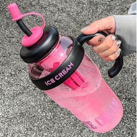 كاسة بالحجم الكبير سعة 1300 مل مع مصاصة 