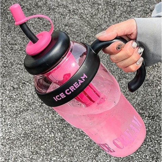 كاسة بالحجم الكبير سعة 1300 مل مع مصاصة 