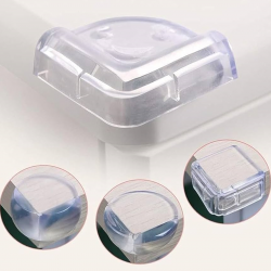 قطع حماية لزوايا الطاولات لحماية الأطفال مكونة من 4 قطع