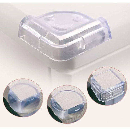 قطع حماية لزوايا الطاولات لحماية الأطفال مكونة من 4 قطع