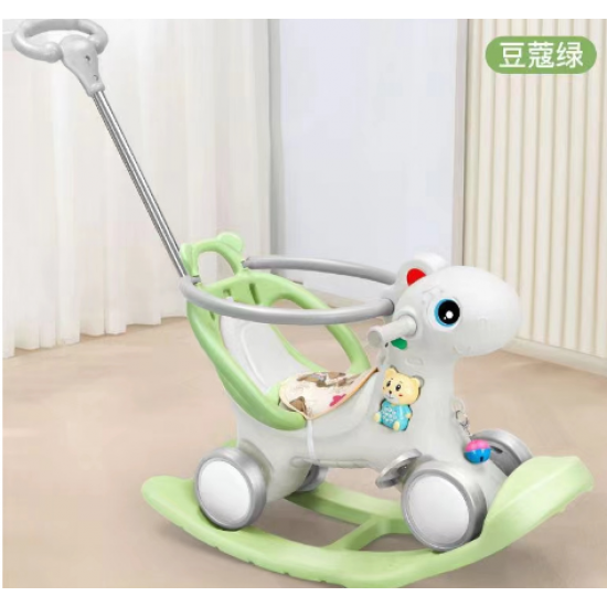 دراجة أطفال يمكن تحويلها لكرسي هزاز مع عجلات 3*1 على شكل غزال 681