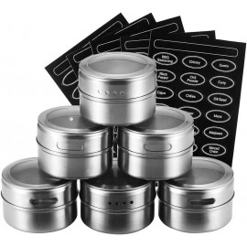 علب بهارات مغناطيسية 6 قطع